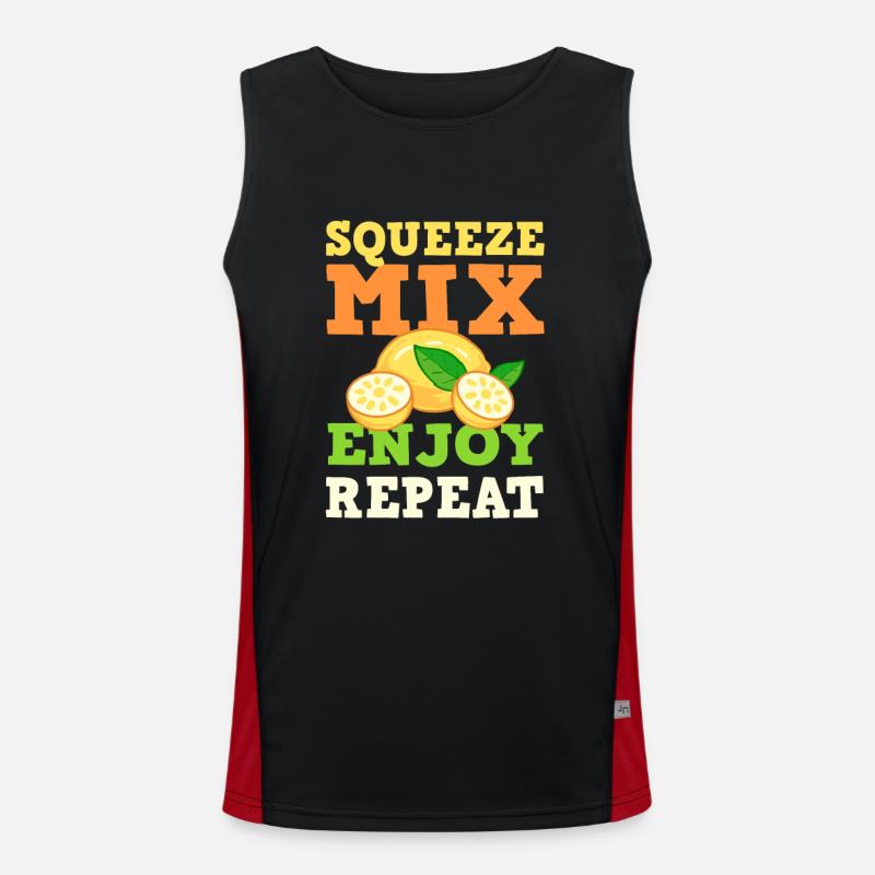 Squeeze Mix Profitez de Répéter Lemonde Stand Boss Débardeur respirant contrasté Homme 
