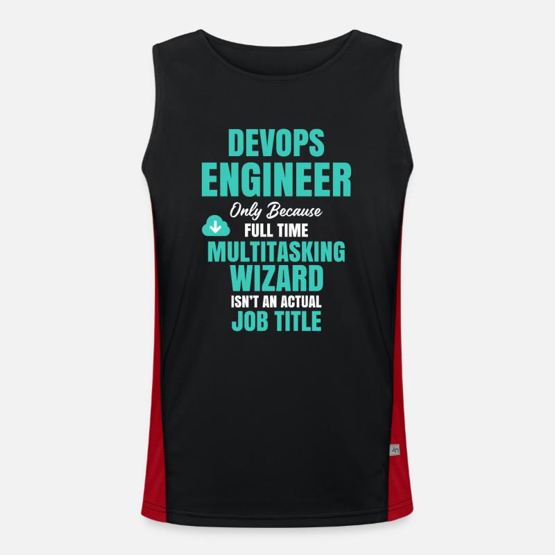 DevOps Engineer Multitasking-Assistent Funktionelles Kontrast-Tank Top für Männer 