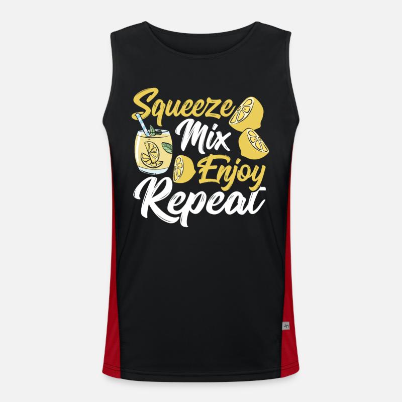 Squeeze Mix Profitez de Répéter Lemonde Stand Boss Débardeur respirant contrasté Homme 