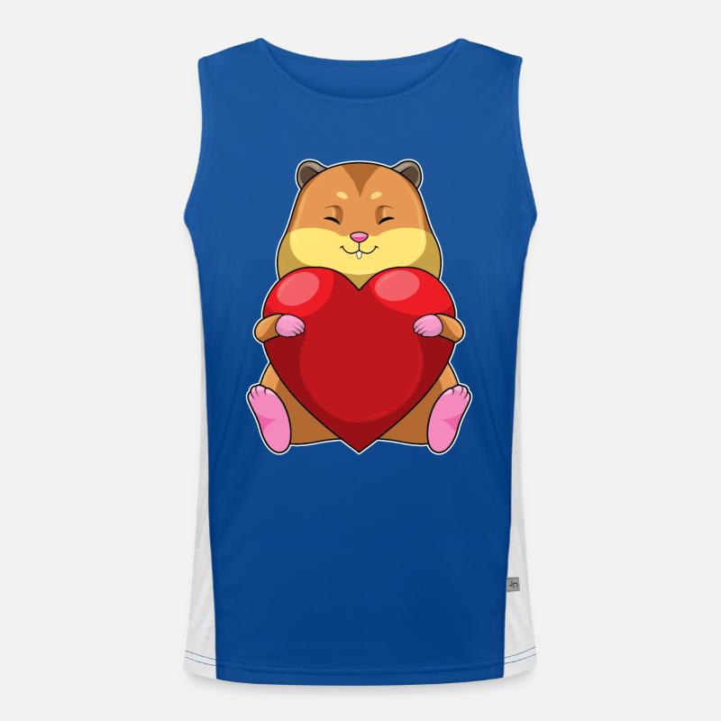 Cœur de hamster Débardeur respirant contrasté Homme 