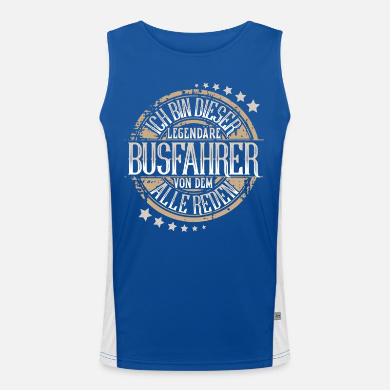 Busfahrer Funktionelles Kontrast-Tank Top für Männer 