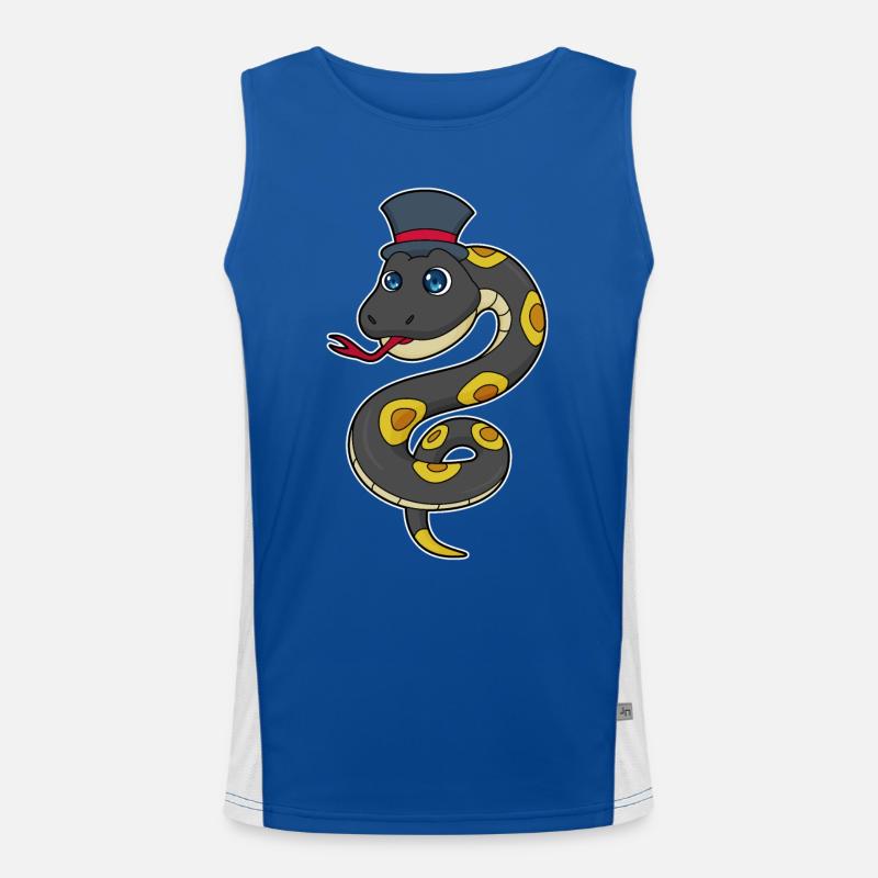 Snake Cylinder Men's Functional Contrast Tank Top 