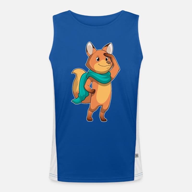 Fuchs Schal Funktionelles Kontrast-Tank Top für Männer 