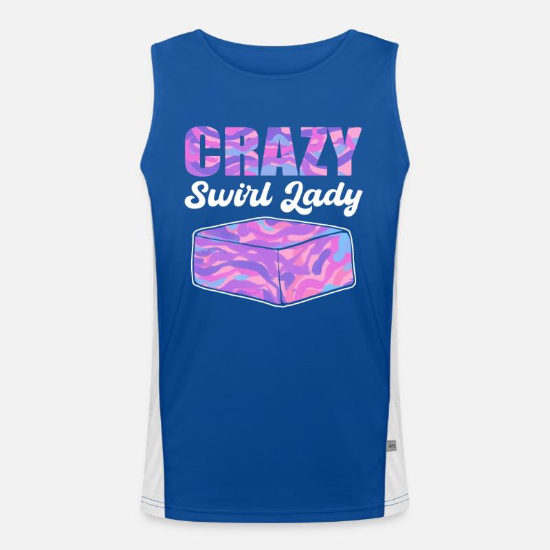 Crazy Swirl Lady Savon Fabrication Savon Cuisson Débardeur respirant contrasté Homme 