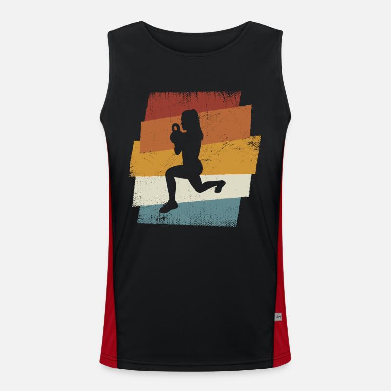 Retro HIIT Funktionelles Kontrast-Tank Top für Männer 