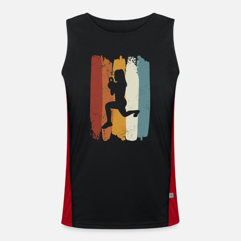 Retro HIIT Funktionelles Kontrast-Tank Top für Männer 