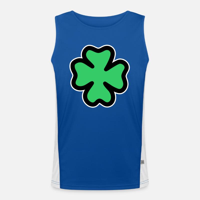 four-leaf clover Men's Functional Contrast Tank Top 