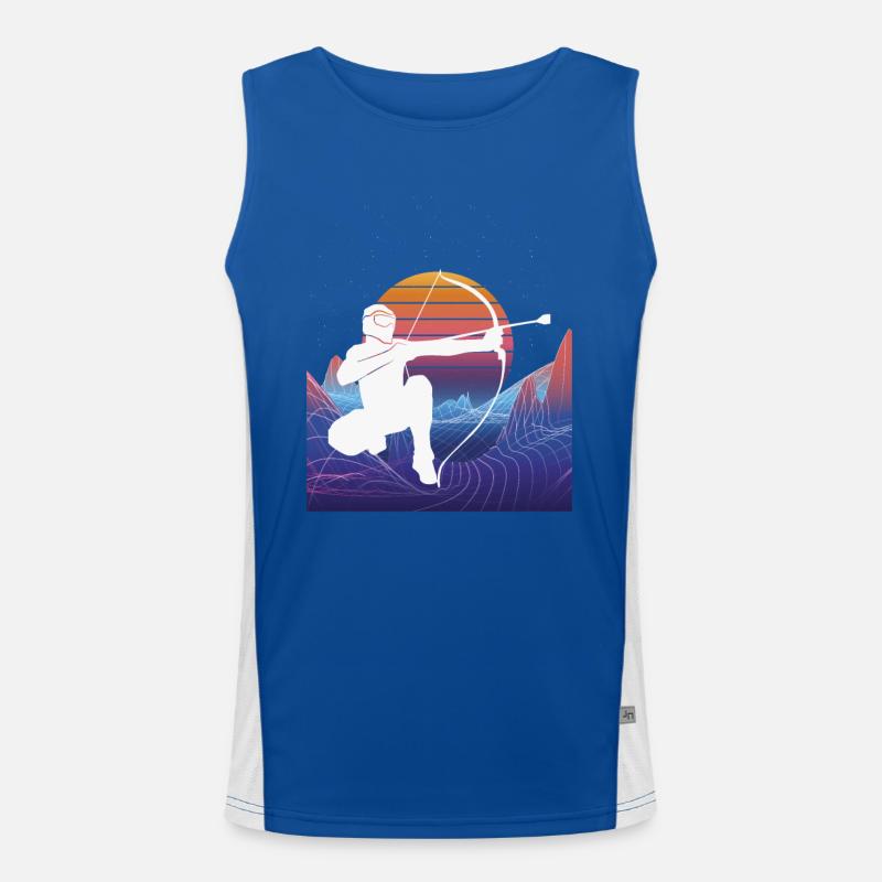 Vaporwave Arrowtag Men's Functional Contrast Tank Top 
