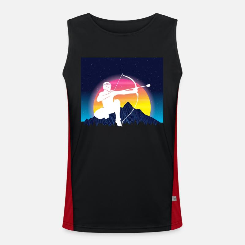Balise fléchée Vaporwave Débardeur respirant contrasté Homme 