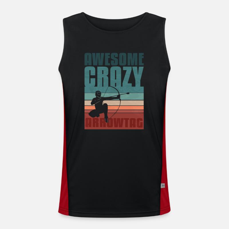 Retro Arrowtag Men's Functional Contrast Tank Top 