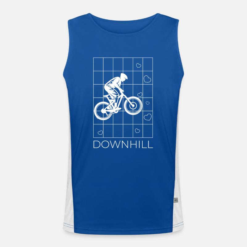 Geometry Downhill Men's Functional Contrast Tank Top 