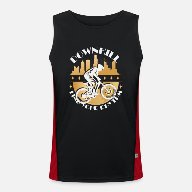 Downhill Rhythm Men's Functional Contrast Tank Top 