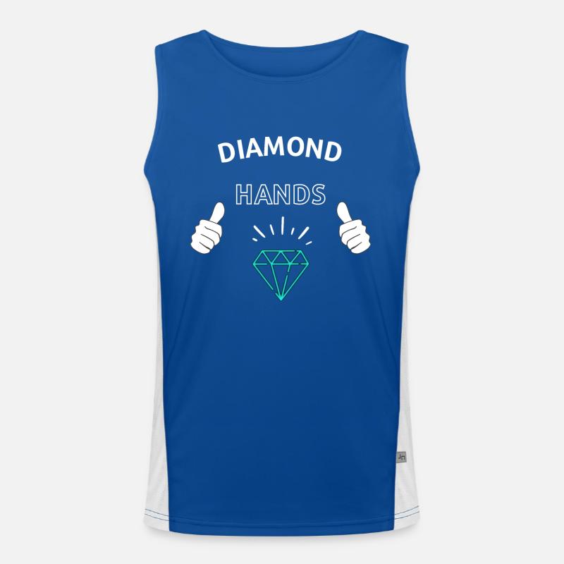 Diamond Hands Crypto Débardeur respirant contrasté Homme 