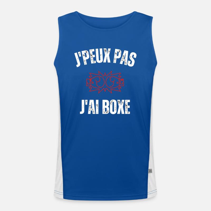 Je peux pas j'ai boxe Débardeur respirant contrasté Homme 