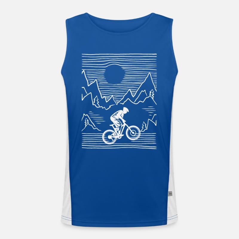 Lines Downhill Men's Functional Contrast Tank Top 