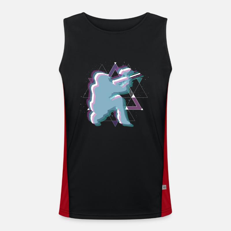 Vaporwave Space Paintball Débardeur respirant contrasté Homme 