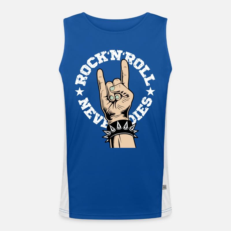 Rock'N'Roll Never Dies Men's Functional Contrast Tank Top 