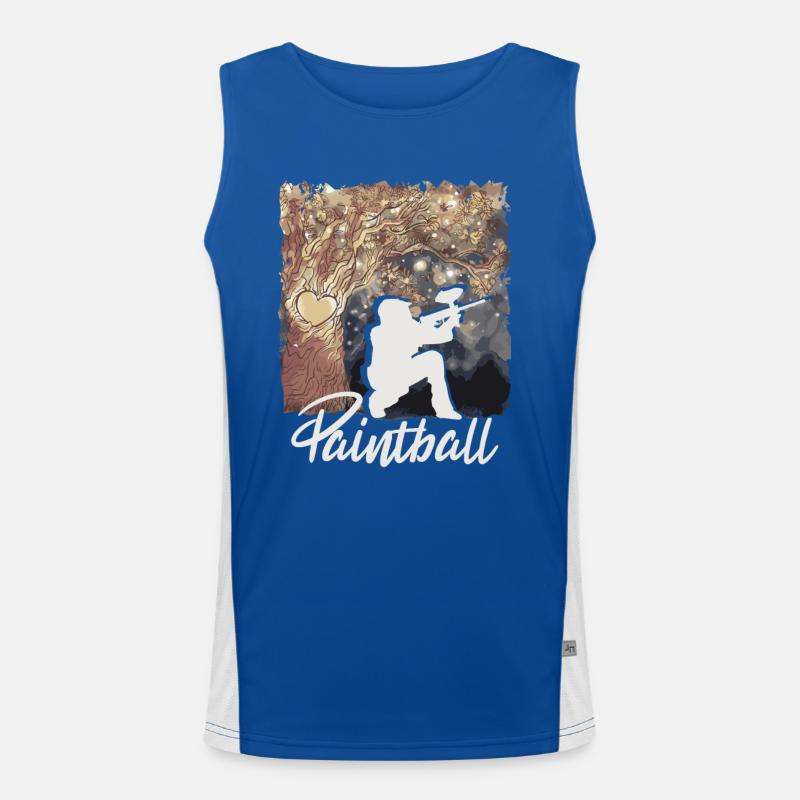 Paintball Paintballspieler Funktionelles Kontrast-Tank Top für Männer 