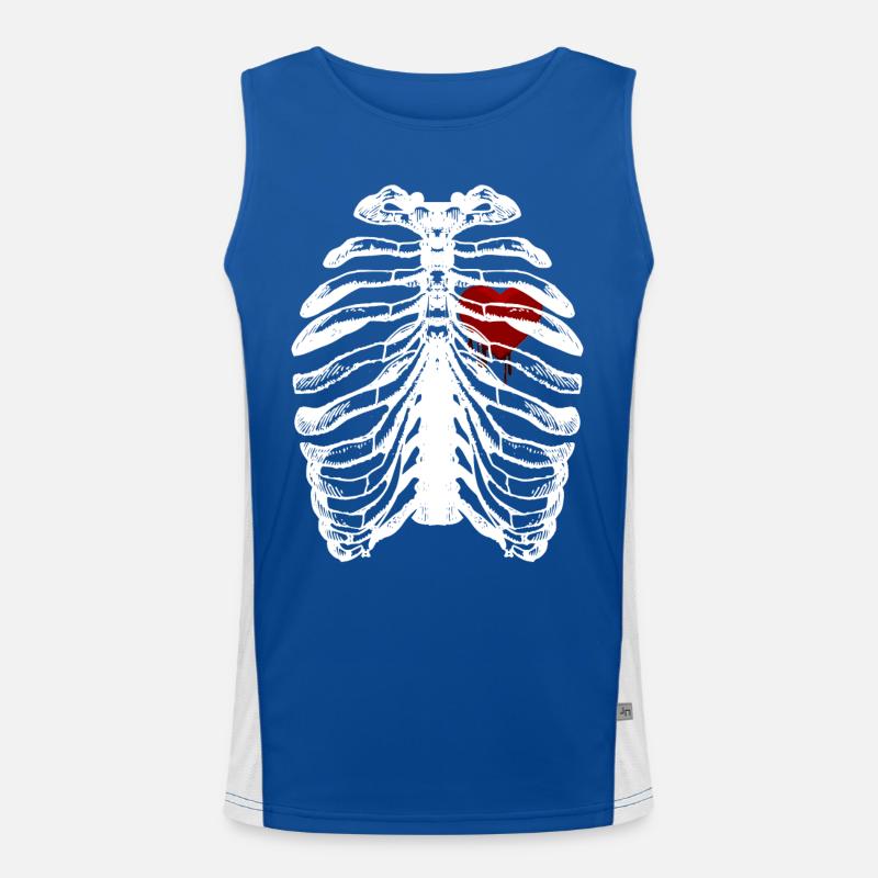 squelette Débardeur respirant contrasté Homme 