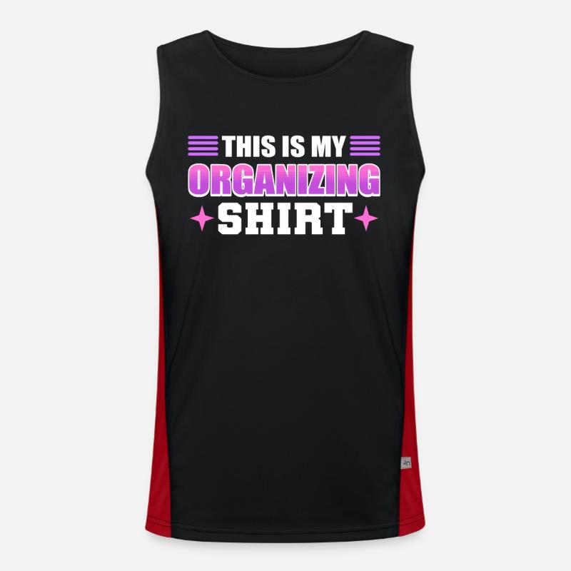 This Is My Organizing Shirt Organizer Manager Men's Functional Contrast Tank Top 
