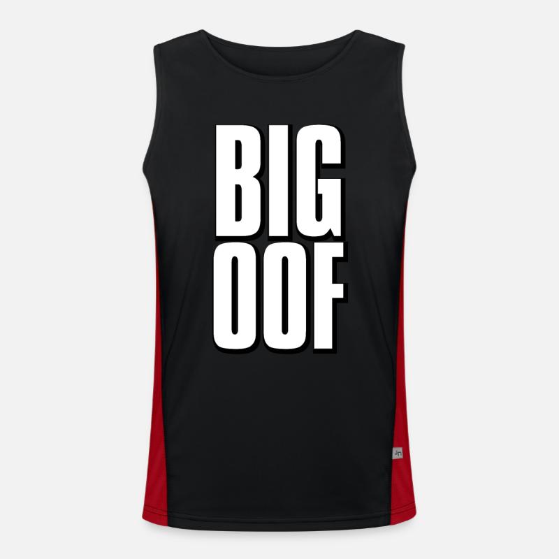 Großes oof Meme Funktionelles Kontrast-Tank Top für Männer 
