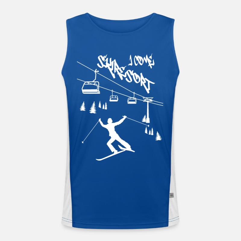 Ski resort I'm coming ! Men's Functional Contrast Tank Top 