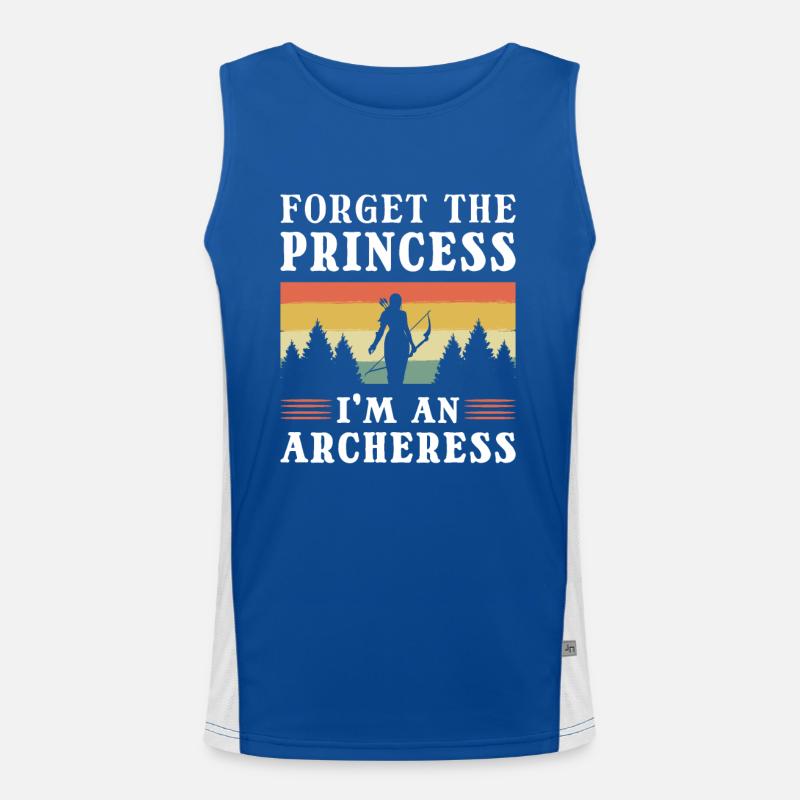 Bogenschiessen Bogenschütze Bogen Pfeil und Bogen Funktionelles Kontrast-Tank Top für Männer 