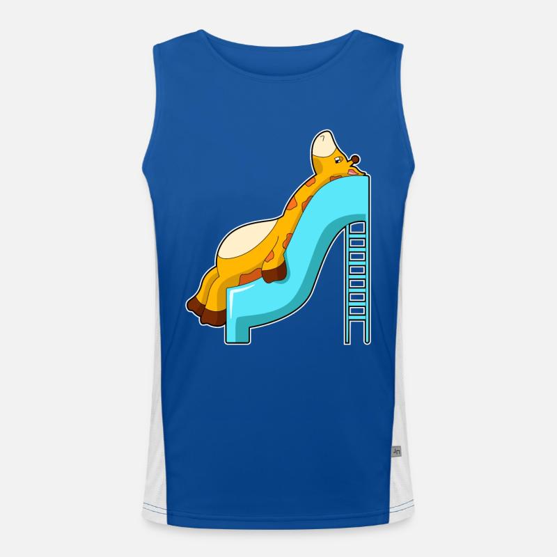 Giraffe Slide Men's Functional Contrast Tank Top 