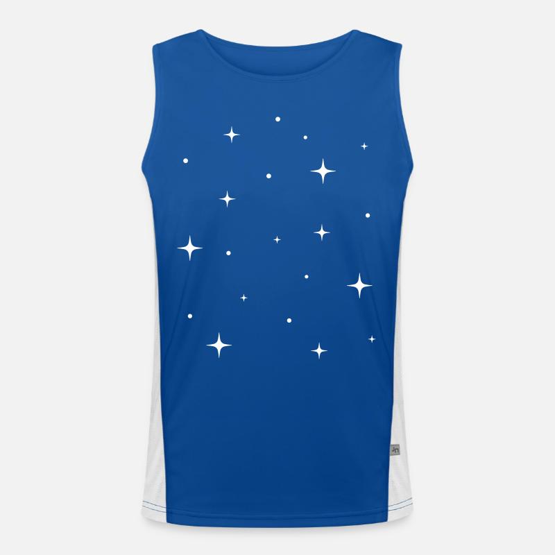 Funkeln Glitzer Sterne Funktionelles Kontrast-Tank Top für Männer 