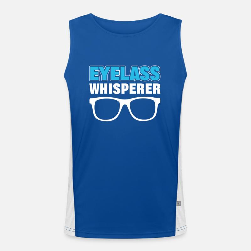 Eyeglass Whisperer Ophtalmologiste Opticien Débardeur respirant contrasté Homme 