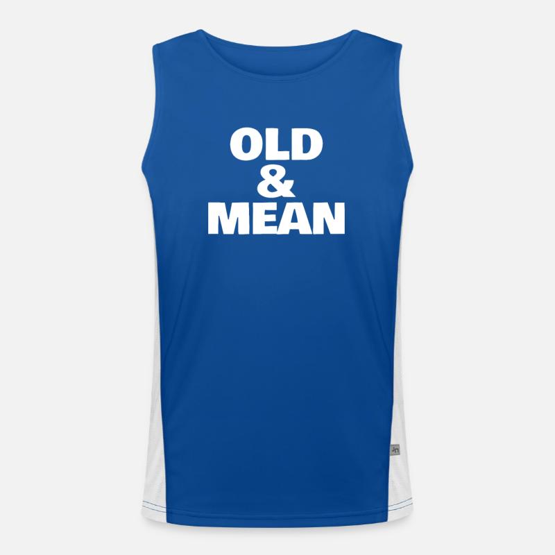 OLD AND MEAN Men's Functional Contrast Tank Top 