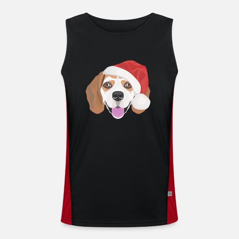 Beagle Joyeux Noël Débardeur respirant contrasté Homme 