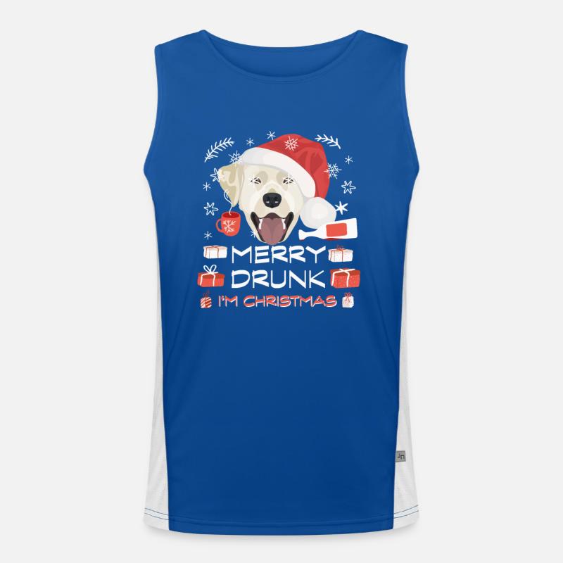 Marché de Noël du Labrador Débardeur respirant contrasté Homme 