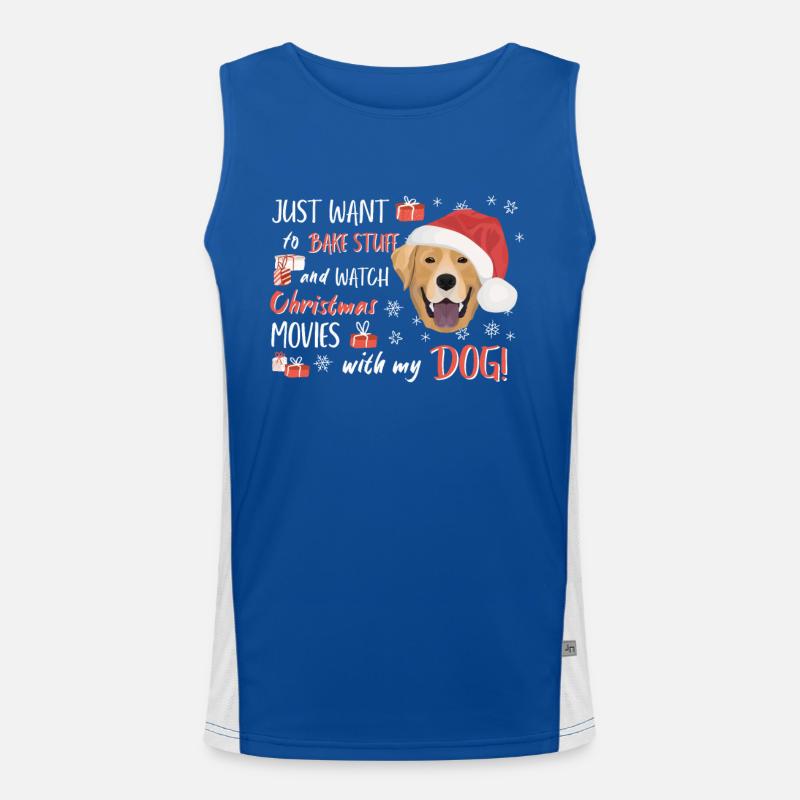 Joyeux Noël Labrador Débardeur respirant contrasté Homme 