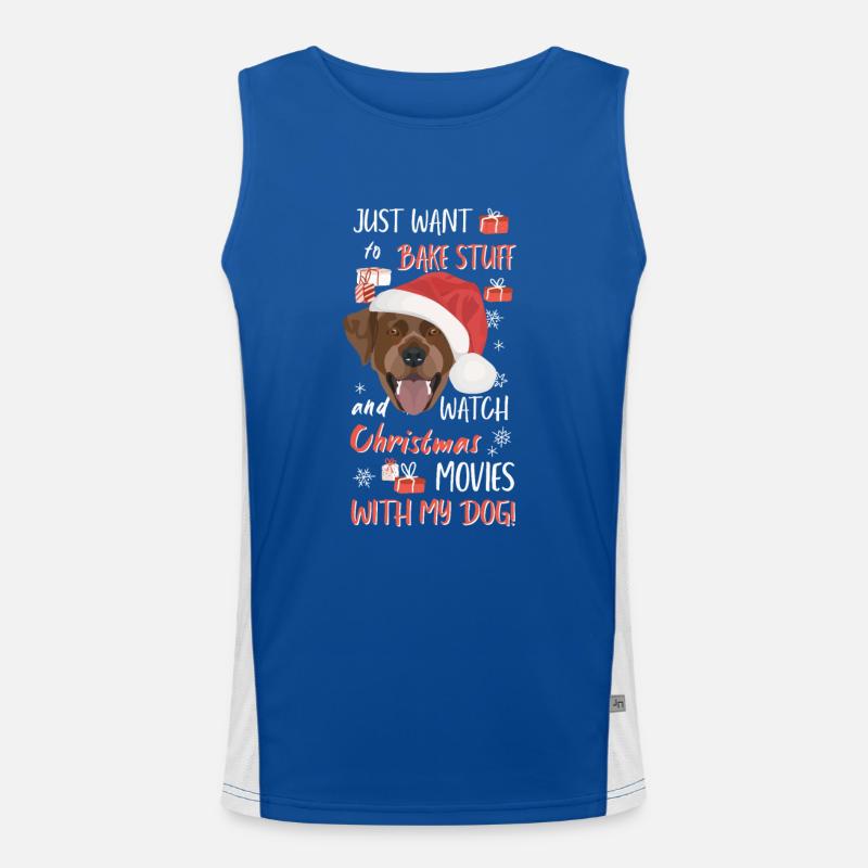 Joyeux Noël Labrador Débardeur respirant contrasté Homme 