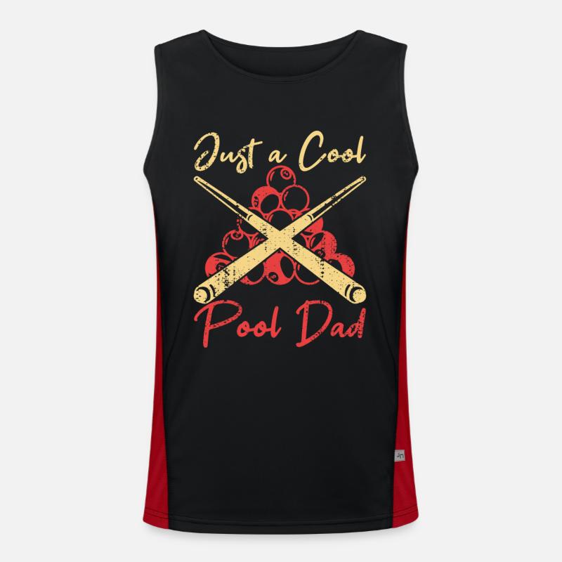Billard Papa Funktionelles Kontrast-Tank Top für Männer 
