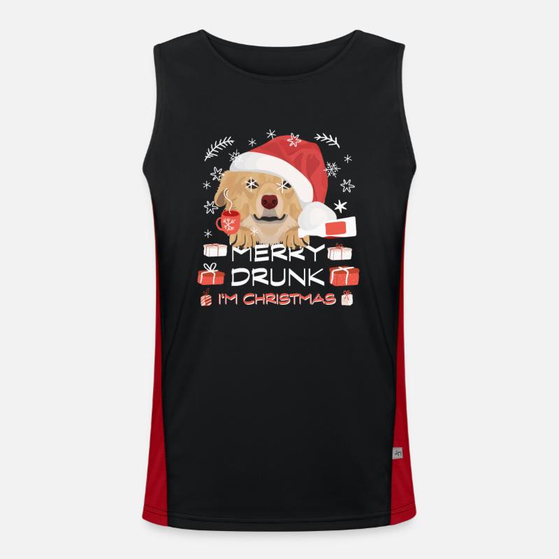 Marché de Noël Nova Scotia Retriever Débardeur respirant contrasté Homme 