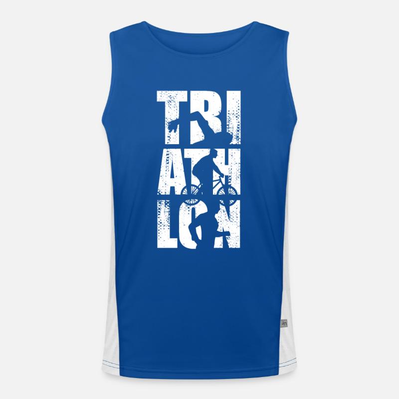 Triathlon Funktionelles Kontrast-Tank Top für Männer 