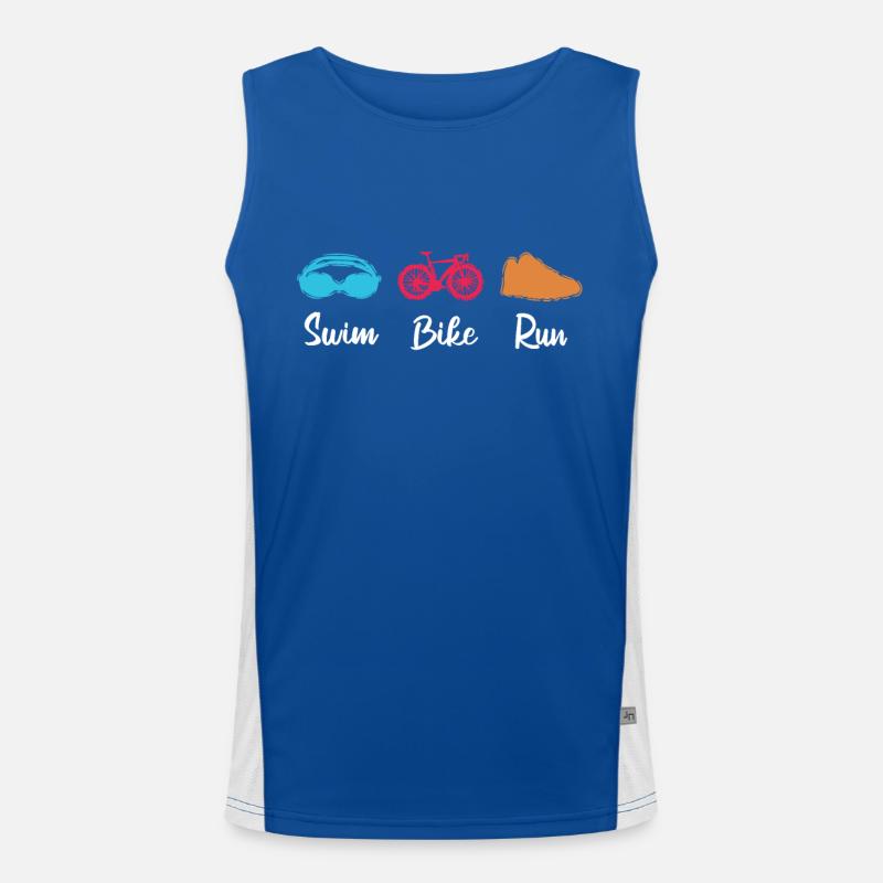 Triathlet Funktionelles Kontrast-Tank Top für Männer 