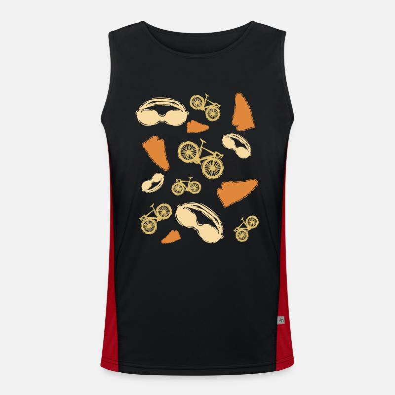 Graphiques de triathlon Débardeur respirant contrasté Homme 
