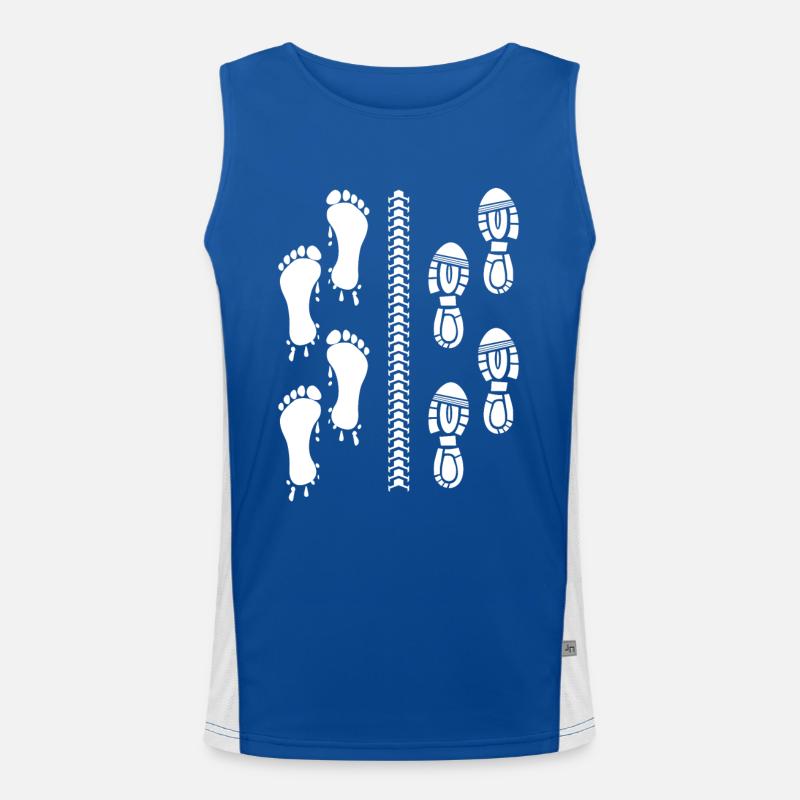 Design de triathlon amusant Débardeur respirant contrasté Homme 