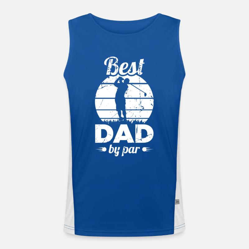 Best Golf Father Men's Functional Contrast Tank Top 