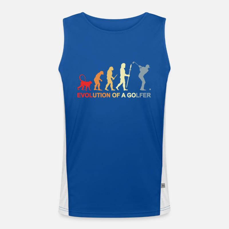 Golfer Evolution Funktionelles Kontrast-Tank Top für Männer 