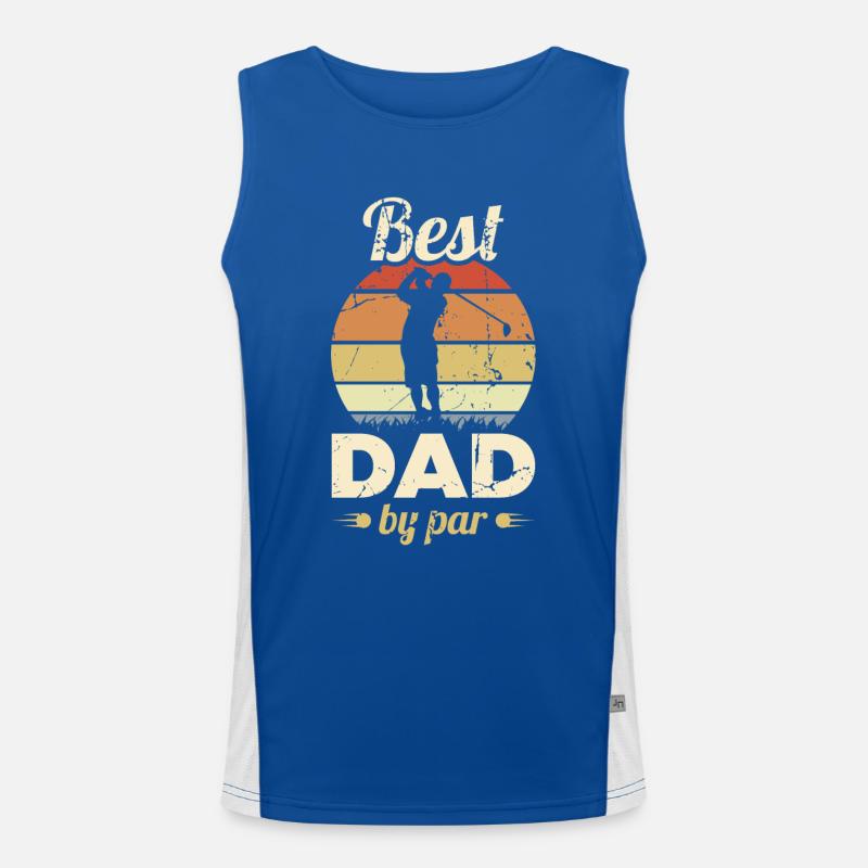Golf Vater Funktionelles Kontrast-Tank Top für Männer 