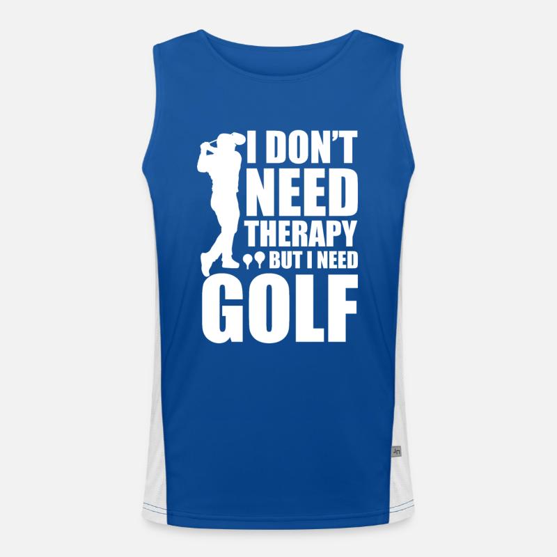Thérapie de golf Débardeur respirant contrasté Homme 