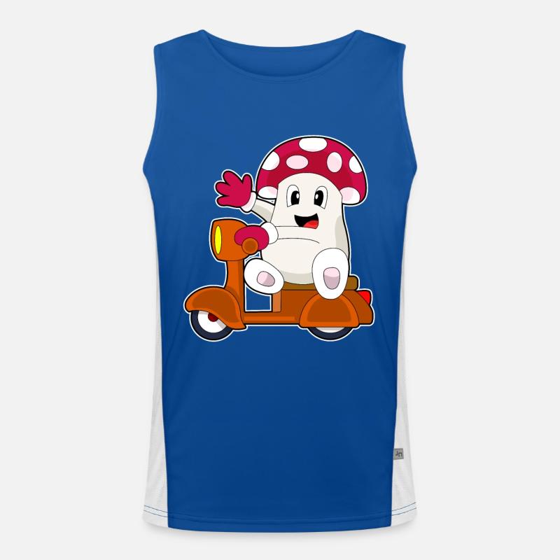 Pilz Motorroller Funktionelles Kontrast-Tank Top für Männer 