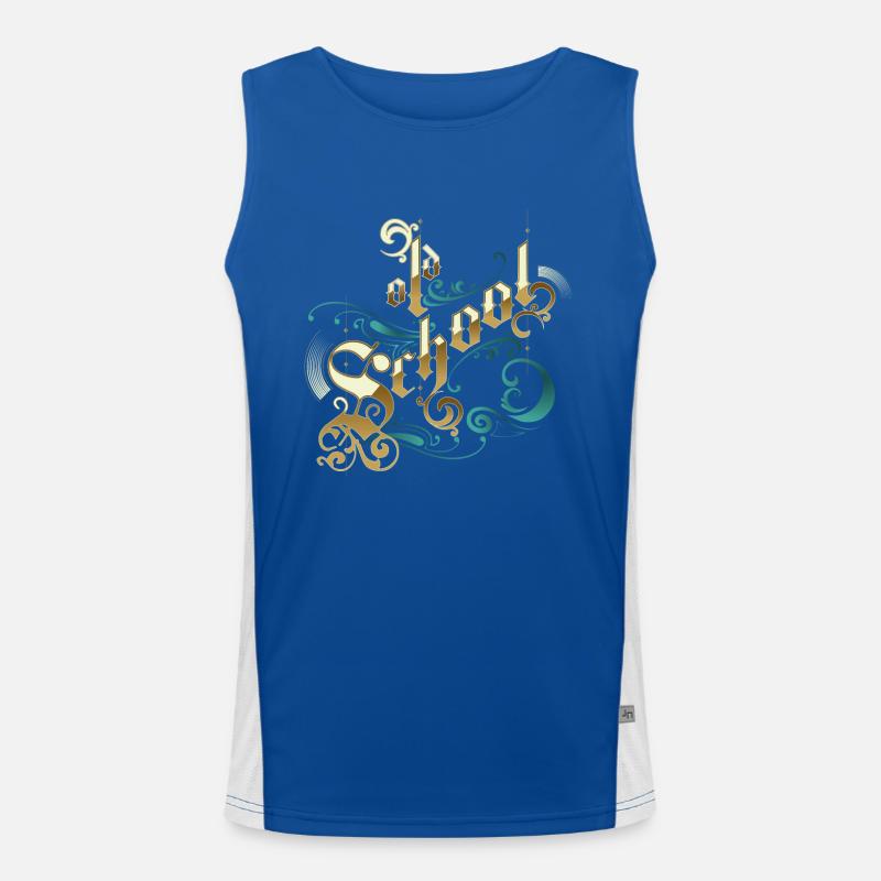 Alte Schule Funktionelles Kontrast-Tank Top für Männer 