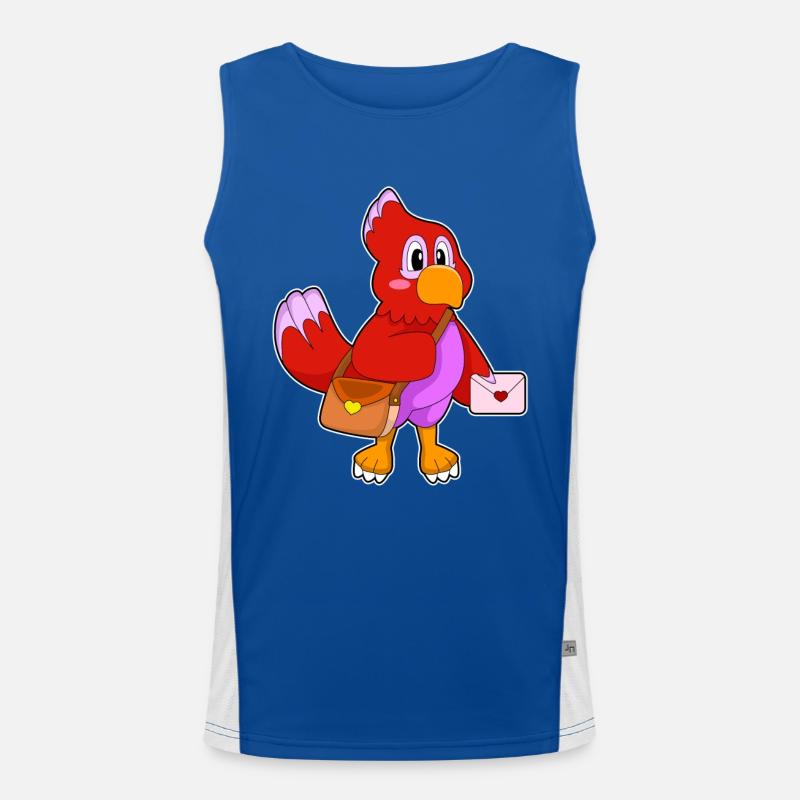 Papagei Brief Funktionelles Kontrast-Tank Top für Männer 
