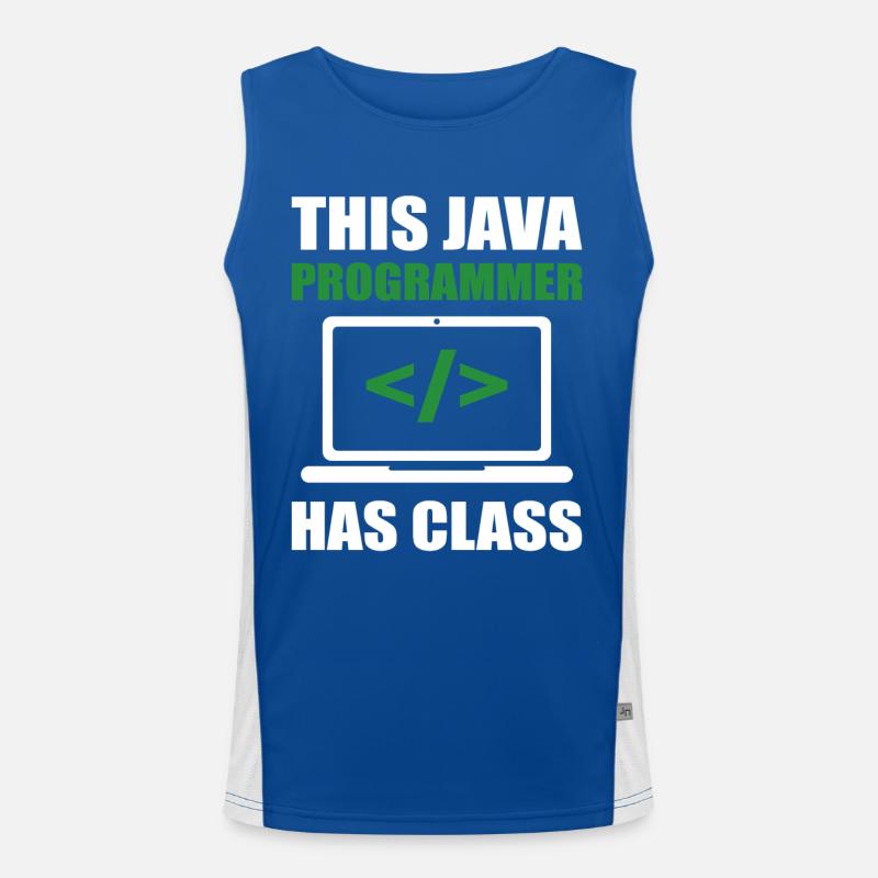 Ce programmeur Java a un codage de programmation de classe Débardeur respirant contrasté Homme 