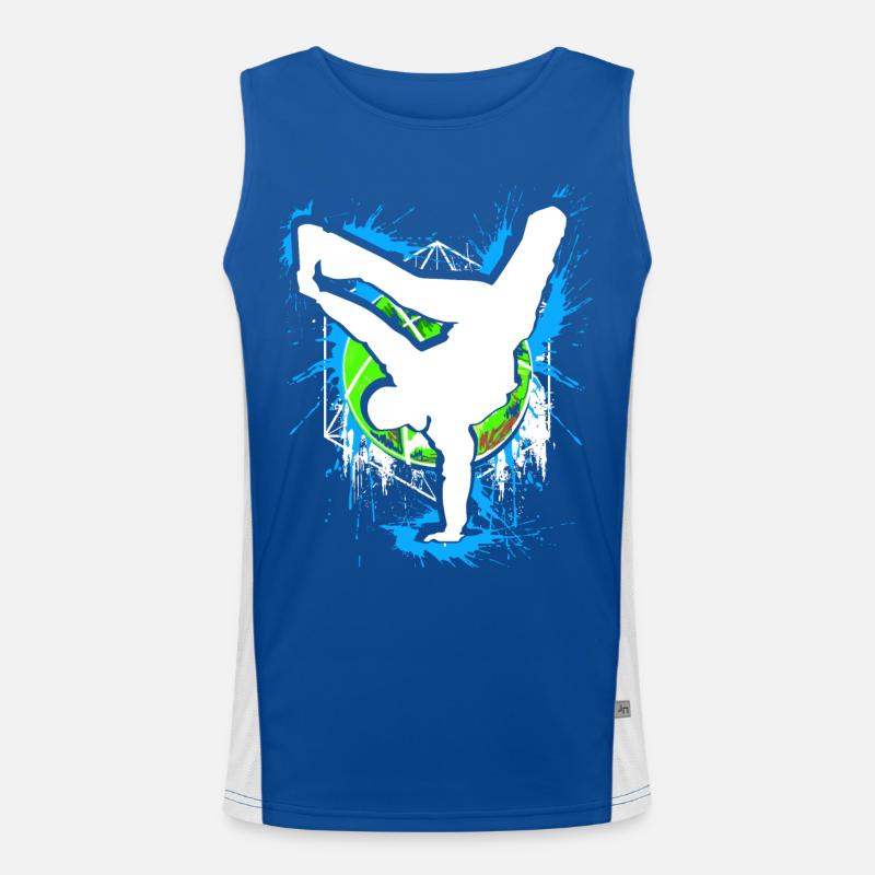 Breakdance - Breakdancer - Breakdancing - BBoy Débardeur respirant contrasté Homme 